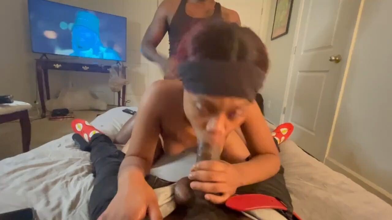 Double-Dicking yellow ebony