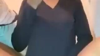 Fucking a dildo on the floor