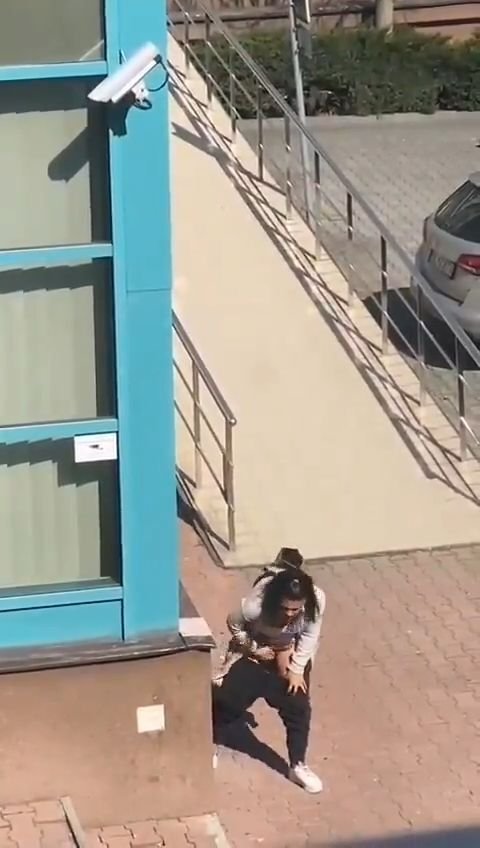 She Was Horny She Had To Rub Her Pussy In Public