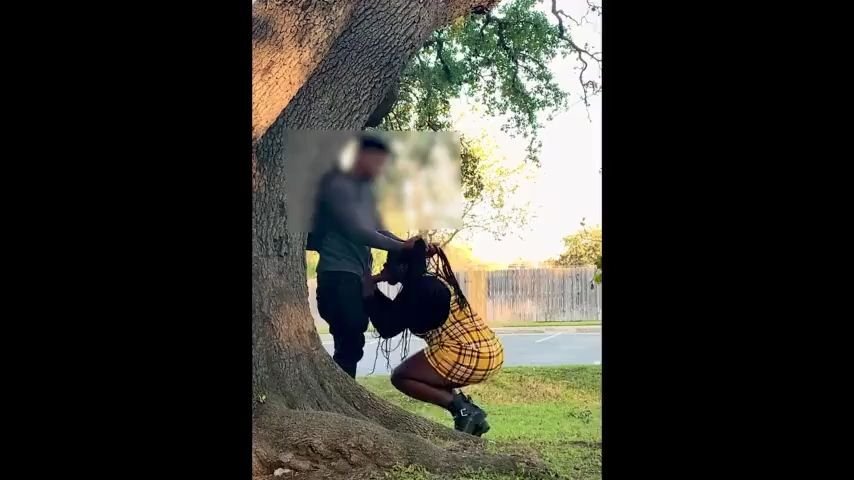 Thick Black School Teen Babe Gets Fucked Hard Outside in School Uniform