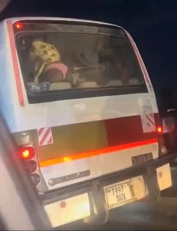Church member shows ass in the bus
