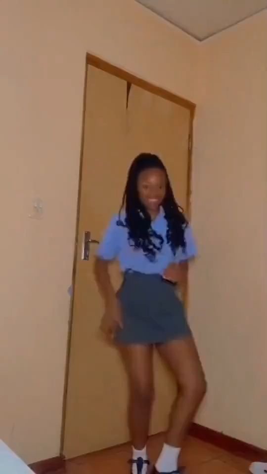 Mzansi schoolgirl red panty upskirt