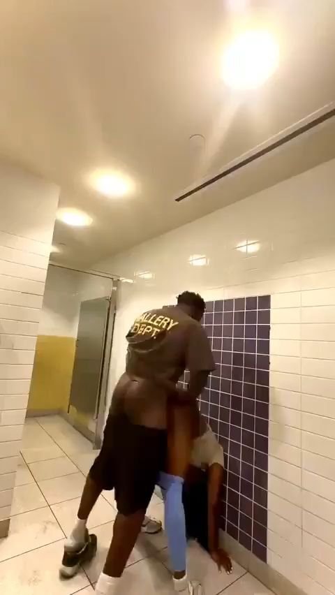 Fucking my bitch at filling station toilets